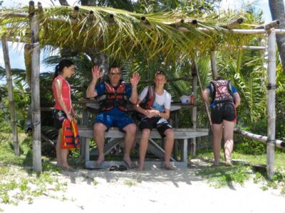 Waiting in the shade